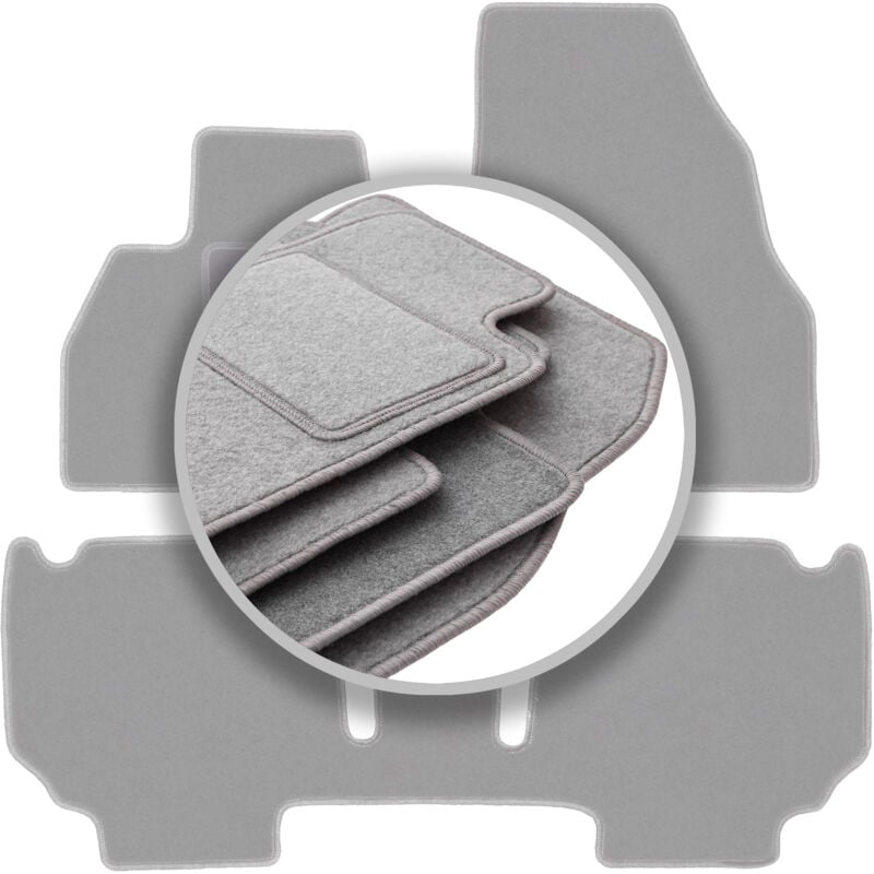 foto del prodotto tappetini per auto grigio cenere per renault kangoo ii kombivan 2013 