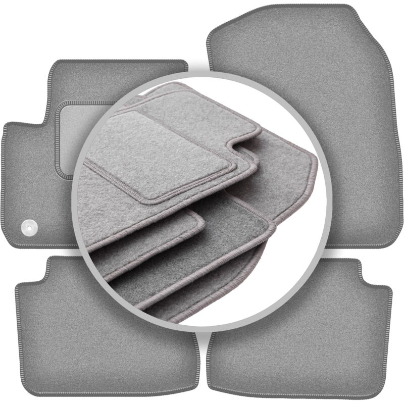 foto del prodotto tappetini per auto grigio cenere per skoda e citigo hatchback 2019 
