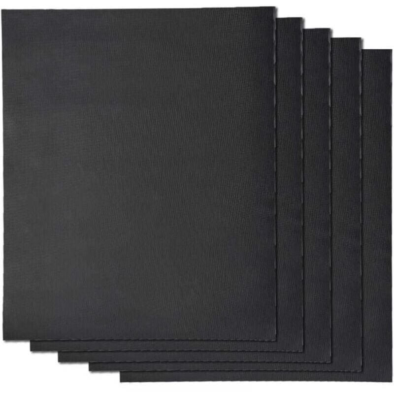 foto del prodotto tappetini per griglia, confezione da 5, 13 x 16 , antiaderenti, riutilizzabili, adatti per forno, gas, grill elettrico, carbone e microonde.