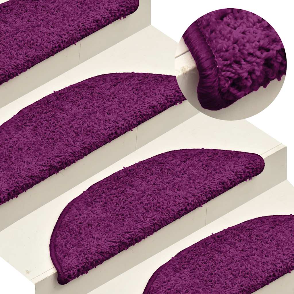 foto del prodotto tappetini per scale 15 pz rosa chiaro 56x17x3 cm cod mxl 69918