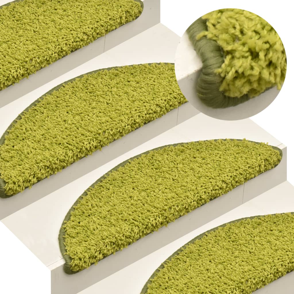 foto del prodotto tappetini per scale 15 pz verdi 56x17x3 cm