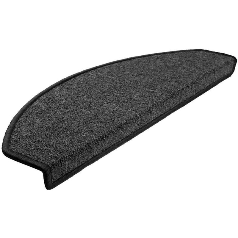 foto del prodotto tappetini per scale 20 pz 65x24x4 cm antracite semicircolari grandi vidaxl