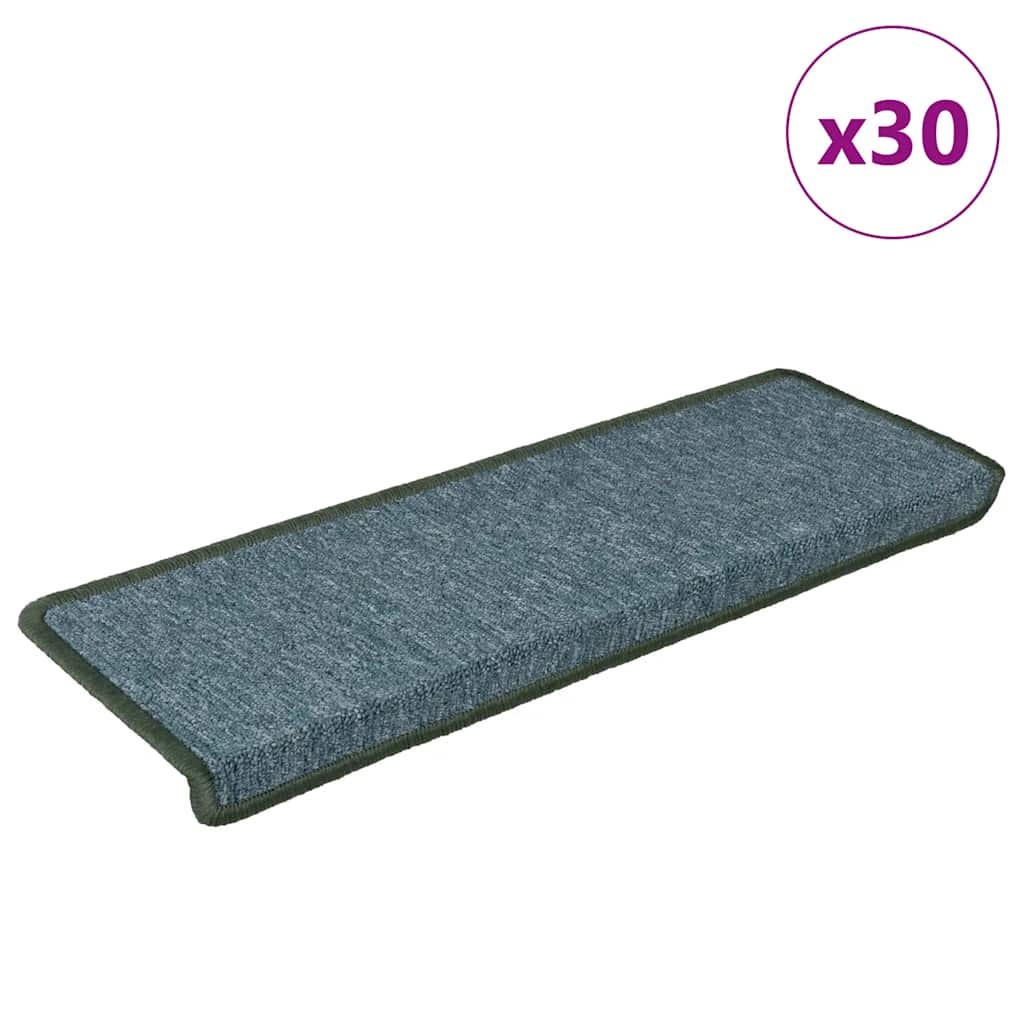 foto del prodotto tappetini per scale 30 pz 65x21x4 cm verdi