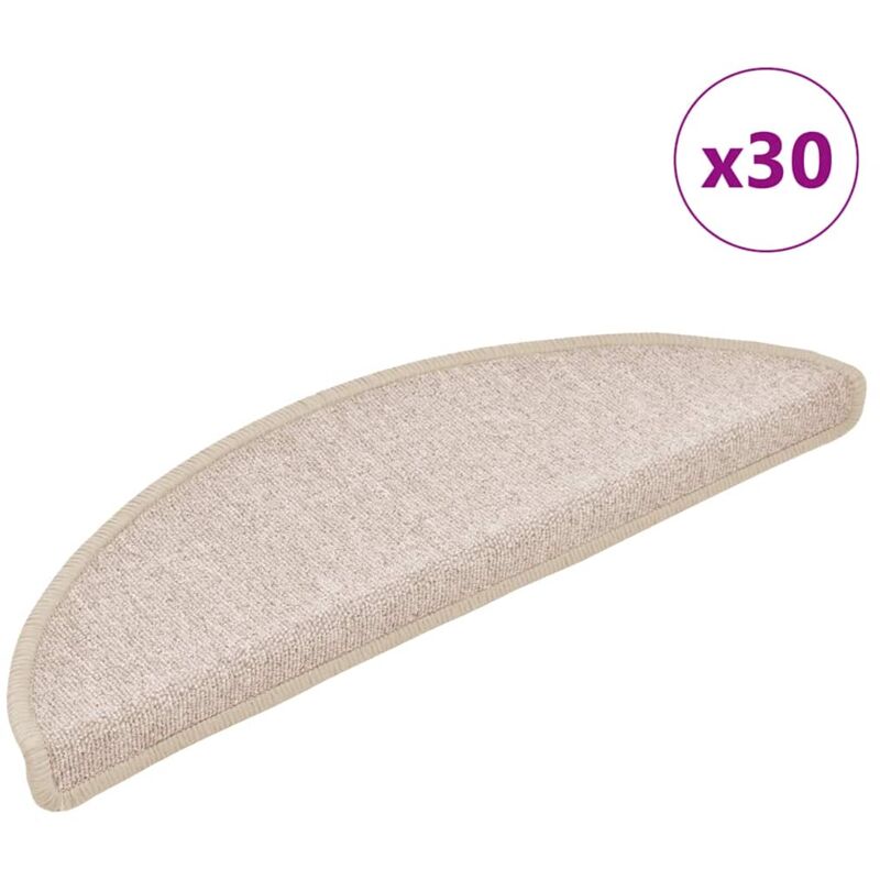 foto del prodotto tappetini per scale 30 pz tortora 56x17x3 cm vidaxl