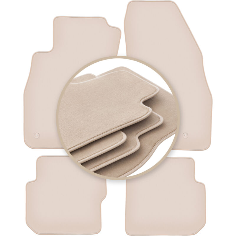 foto del prodotto tappetini premium beige per alfa romeo mito hatchback 2008 2019
