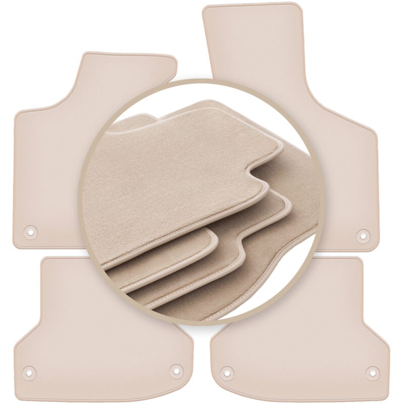 foto del prodotto tappetini premium beige per audi a3 8p hatchback, sportback, cabrio 2003 2011