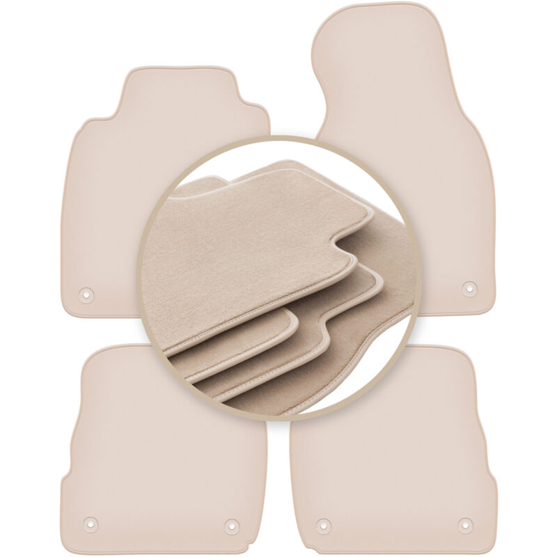 foto del prodotto tappetini premium beige per audi a6 c5 avant, station wagon, berlina, quattro, allroad 1997 2005