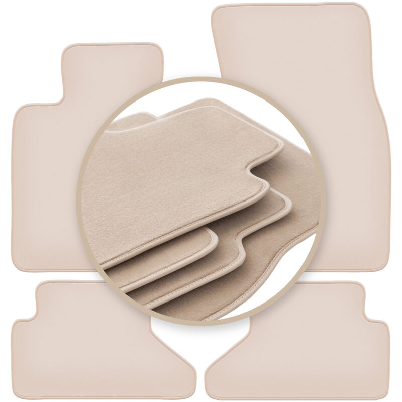 foto del prodotto tappetini premium beige per bmw 6 e64 decappottabile 2003 2010