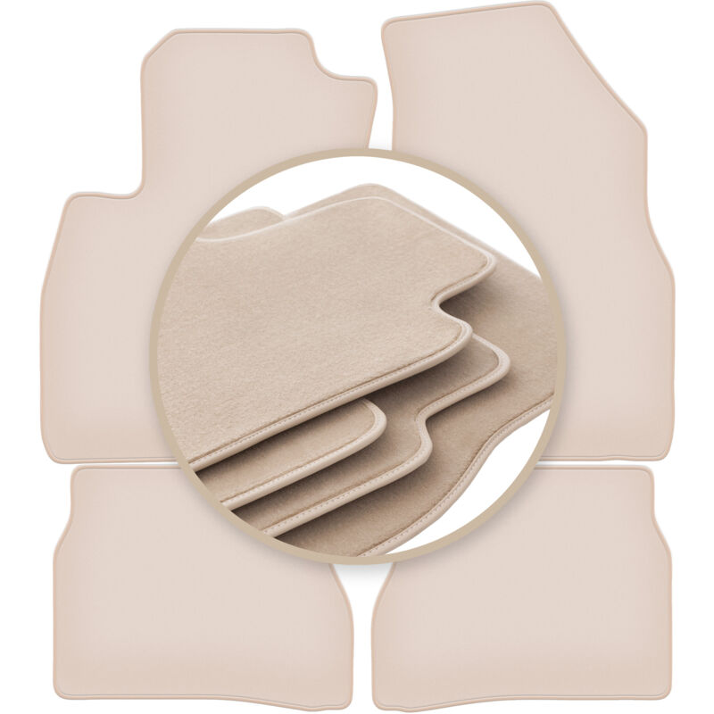 foto del prodotto tappetini premium beige per fiat doblo ii 2009 2020