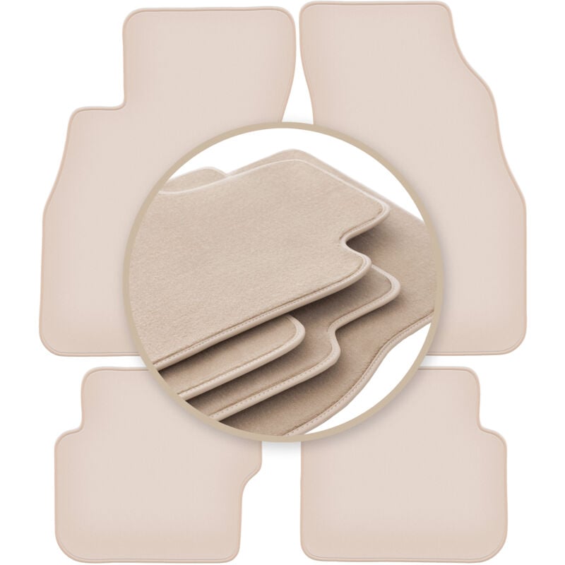 foto del prodotto tappetini premium beige per fiat punto evo hatchback 2998 2012