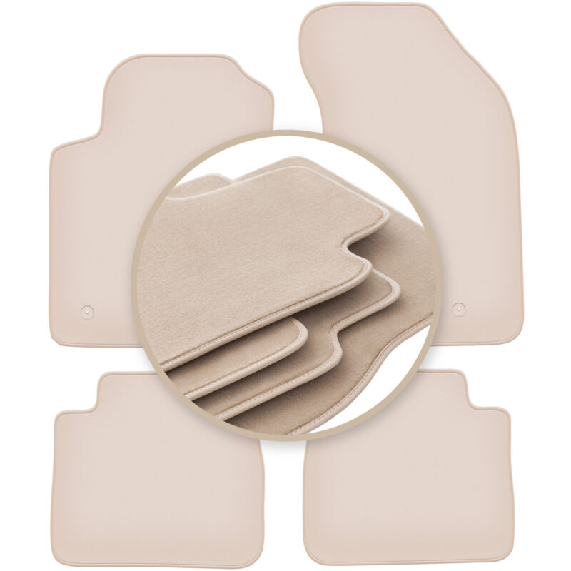 foto del prodotto tappetini premium beige per lancia delta iii hatchback 2008 2014