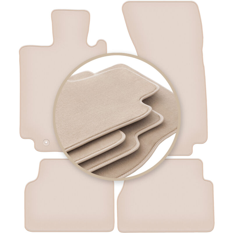 foto del prodotto tappetini premium beige per mercedes s w220 4matic corta 1998 2005