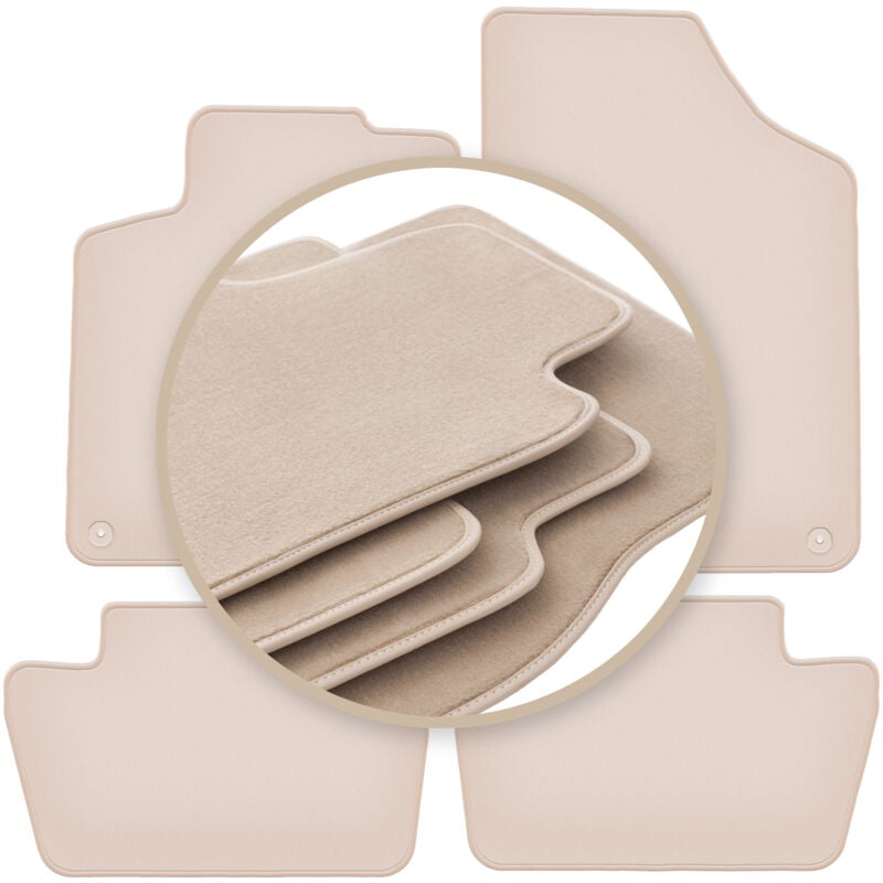foto del prodotto tappetini premium beige per peugeot 308 i hatchback, station wagon, sw 2007 2013