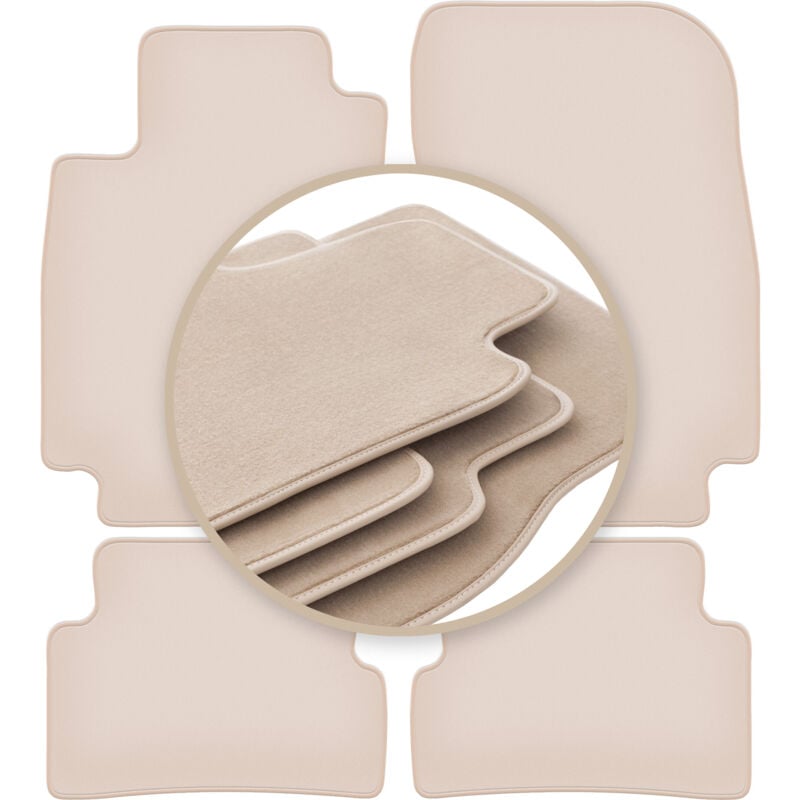 foto del prodotto tappetini premium beige per renault captur suv 2013 2019