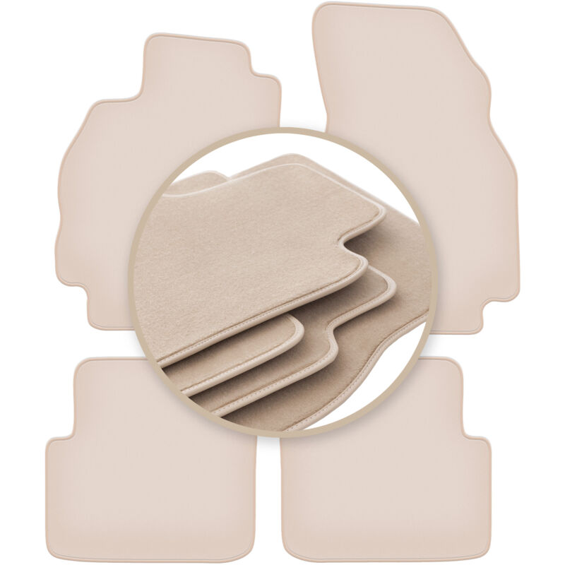 foto del prodotto tappetini premium beige per renault megane ii station wagon, grandtour 2002 2008