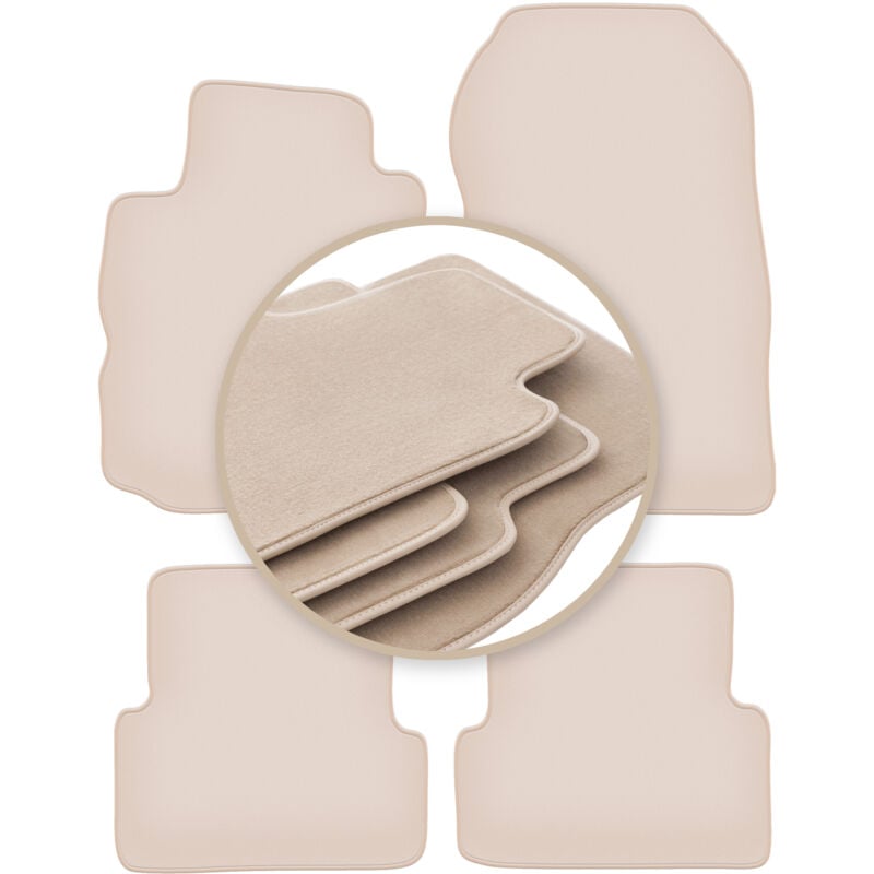 foto del prodotto tappetini premium beige per renault modus monovolume 2004 2012