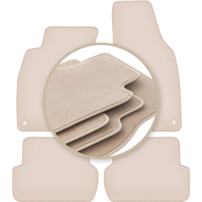 foto del prodotto tappetini premium beige per: seat exeo berlina, station wagon 2008-2015