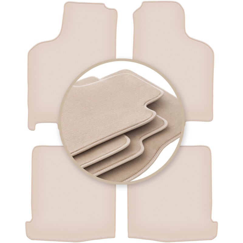 foto del prodotto tappetini premium beige per volkswagen lupo 3l hatchback 1997 2005
