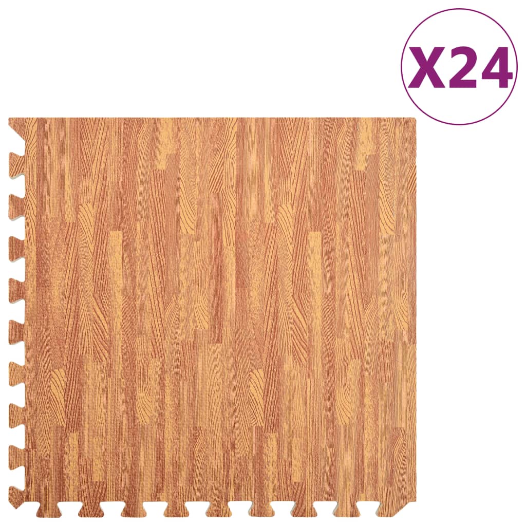 foto del prodotto tappetino a incastro 24 pz venature legno 8,64 schiuma evacod mxl 127346