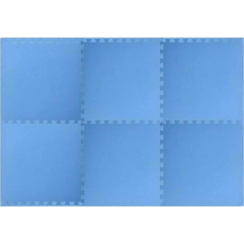 foto del prodotto tappetino a incastro 6 pz 2,16 m in schiuma eva blu vidaxl