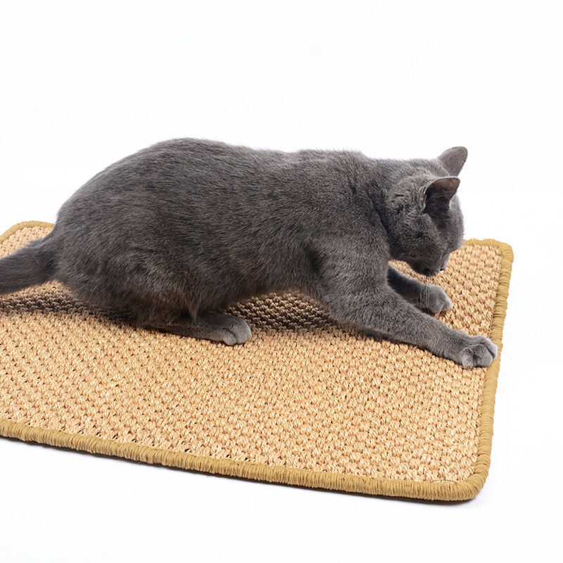 foto del prodotto tappetino antigraffio per gatti, tappetino antigraffio per gatti in sisal, tiragraffi per gatti, giocattolo antiscivolo per la cura degli artigli di