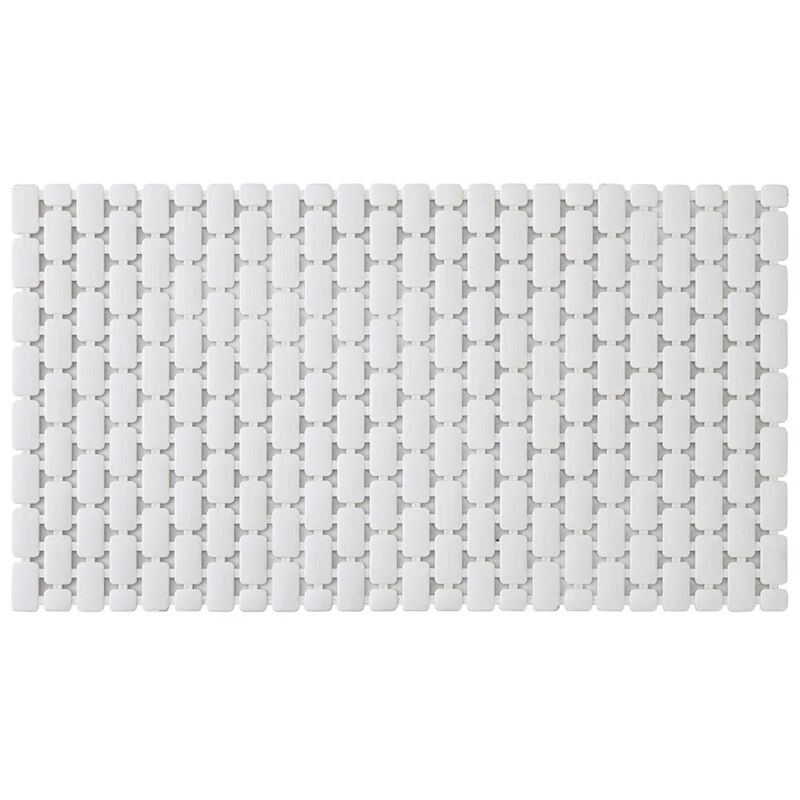 foto del prodotto tappetino antiscivolo doccia bianco 40x73 cm in plastica spring