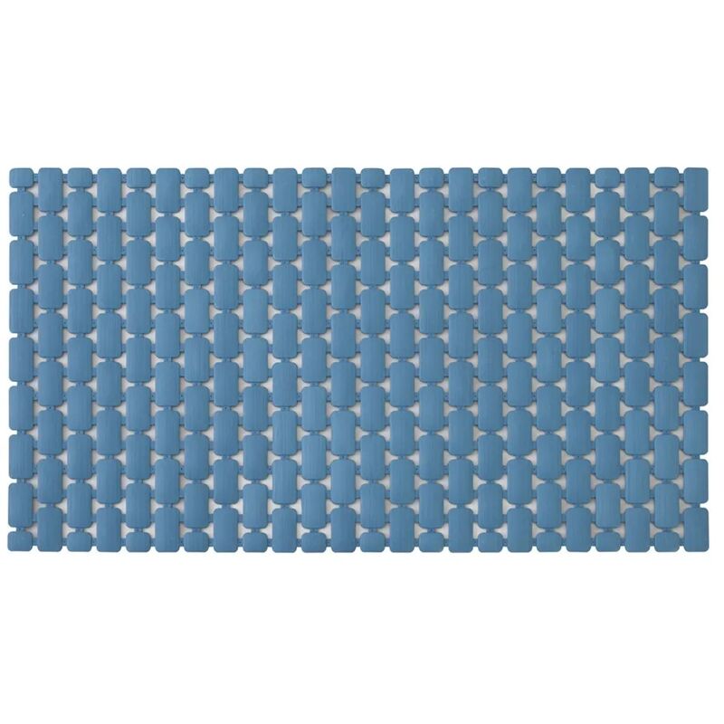 foto del prodotto tappetino antiscivolo doccia blu 40x73 cm in plastica spring