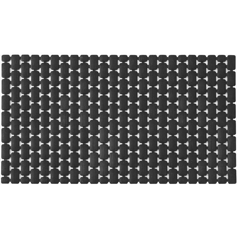 foto del prodotto tappetino antiscivolo doccia nero 40x73 cm in plastica spring