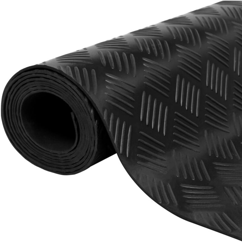 foto del prodotto tappetino antiscivolo in gomma 1,5x2 m 3 mm a quadri vidaxl