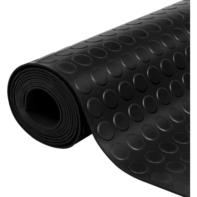 foto del prodotto tappetino antiscivolo in gomma 1,5x4 m 3 mm a pois - vidaxl