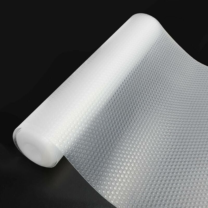 foto del prodotto tappetino antiscivolo per cassetti, antibatterico, lavabile, trasparente, per cucina e frigorifero. ideale per il fai da te, con protezione in