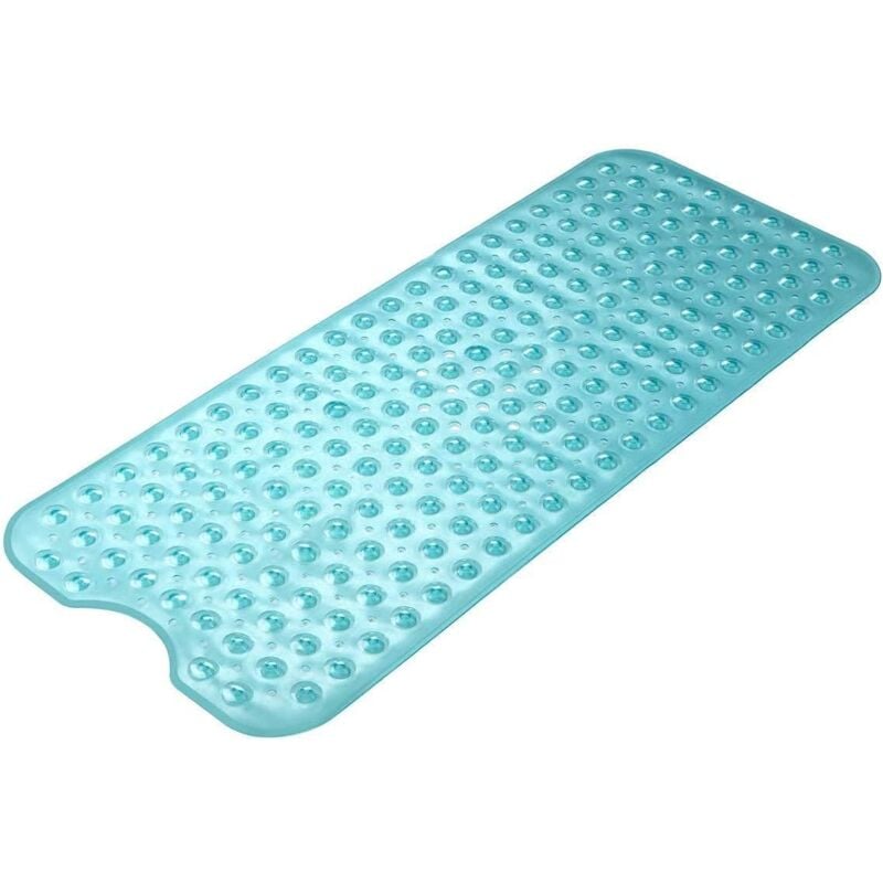 foto del prodotto tappetino antiscivolo per vasca da bagno, antimuffa, extra lungo, antibatterico, senza bpa, senza lattice e ftalati, lavabile in lavatrice, ideale