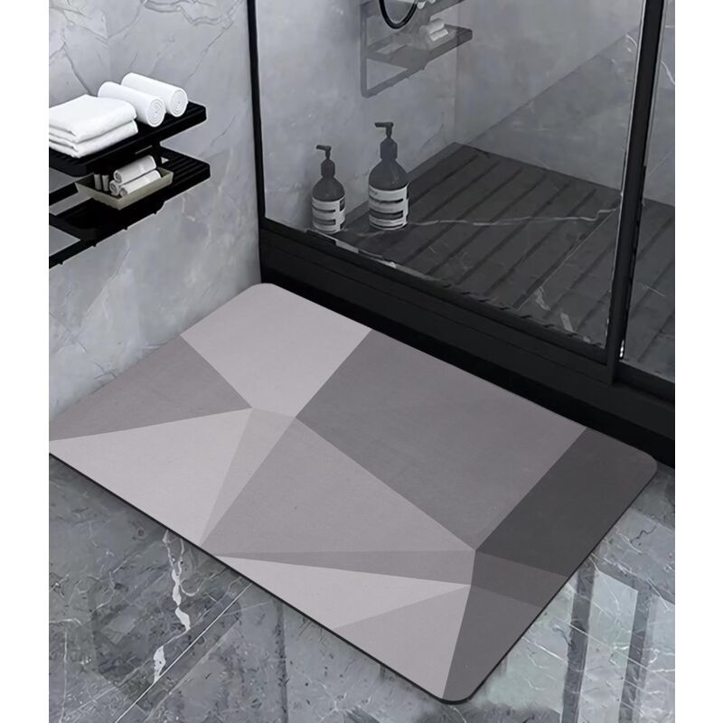 foto del prodotto tappetino da bagno antiscivolo 40x60 cm, tappetino da bagno assorbente in diatomite, tappetino da bagno in microfibra, tappetino antiscivolo rapido,