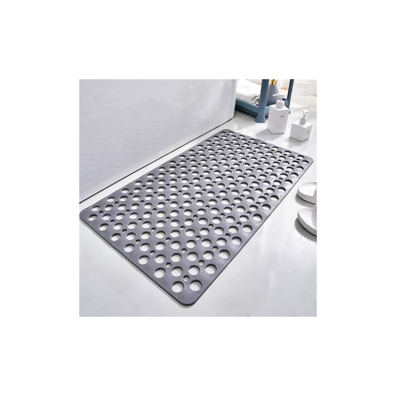 foto del prodotto tappetino da bagno antiscivolo antimuffa 88x40 cm, lavabile in lavatrice, rettangolare, con ventose e fori di drenaggio, per bagno, bambini e adulti,