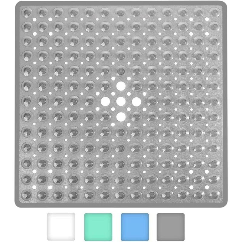 foto del prodotto tappetino da bagno antiscivolo quadrato con ventose, resistente ed elegante, tappetino da doccia antiscivolo, design moderno, ventose di qualit ,