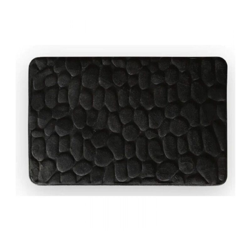 foto del prodotto tappetino da bagno in microfibra 40x60 cm, assorbente, nero