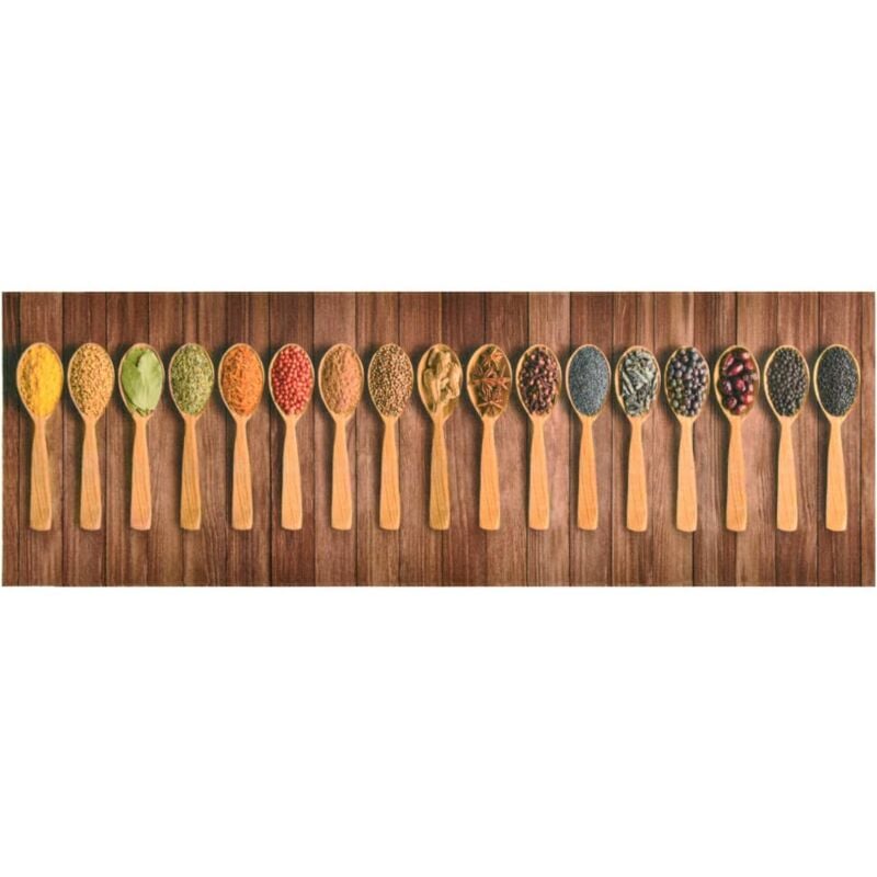 foto del prodotto tappetino da cucina lavabile cucchiai 60x300 cm vidaxl
