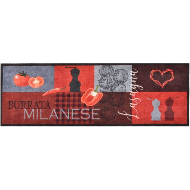 foto del prodotto tappetino da cucina lavabile pomodori 60x300 cm vidaxl