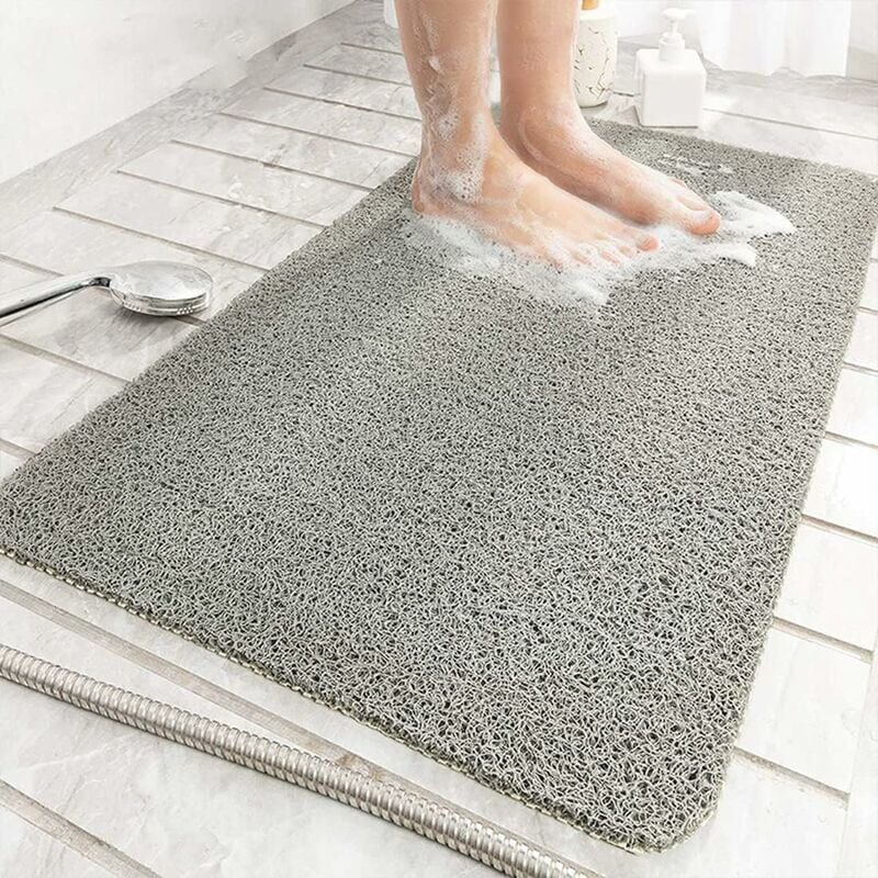 foto del prodotto tappetino da doccia per doccia interna, tappetino da bagno in luffa antiscivolo, antimuffa, antibatterico, tappetino da bagno in pvc morbido per