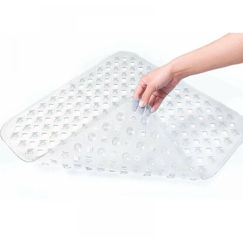 foto del prodotto tappetino da doccia per vasca da bagno, 53x53 cm, tappetino antiscivolo per vasca da bagno, tappetino da doccia quadrato antiscivolo con ventose,