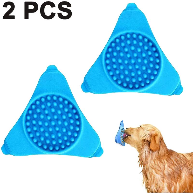 foto del prodotto tappetino da leccare cani, tappetino da leccare cani 2 pezzi, tappetino da leccare cani da bagno per animali domestici, tappetino da leccare cani in