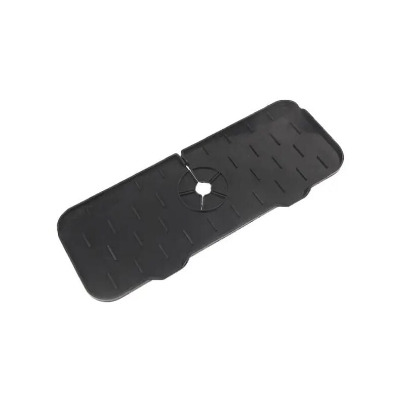 foto del prodotto tappetino di protezione per rubinetto da cucina in silicone per scolapiatti per lavello spugna pieghevole per lavello raccoglitore di spruzzi per