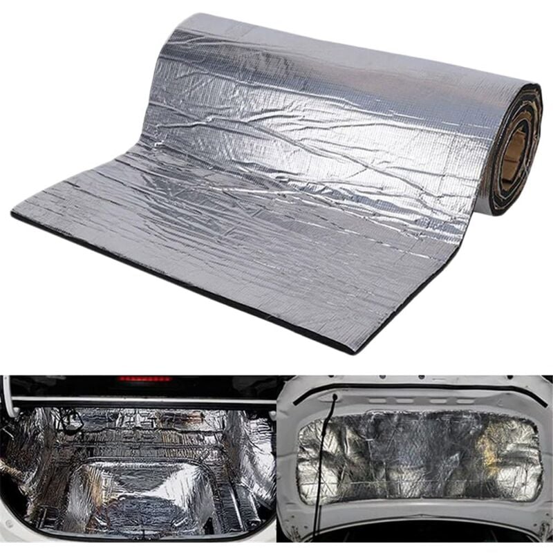 foto del prodotto tappetino fonoassorbente e isolante termico e acustico per auto, 200 cm x 50 cm, isolamento termico e acustico, per motore tetto finestrino 200 cm x