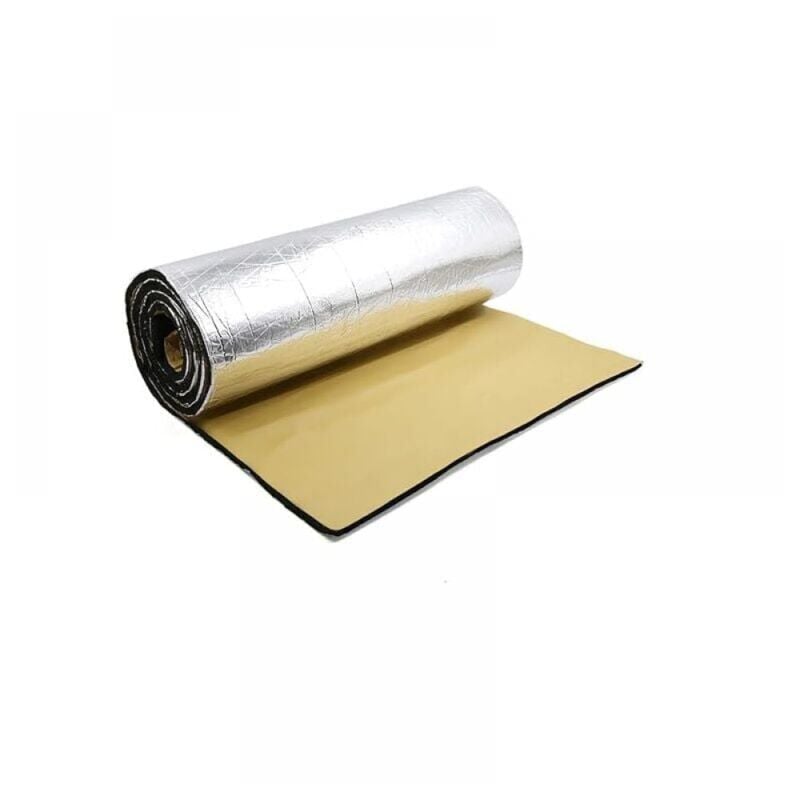 foto del prodotto tappetino fonoassorbente per auto, schiuma fonoassorbente, isolamento acustico universale impermeabile, 50 cm x 200 cm x 10 mm