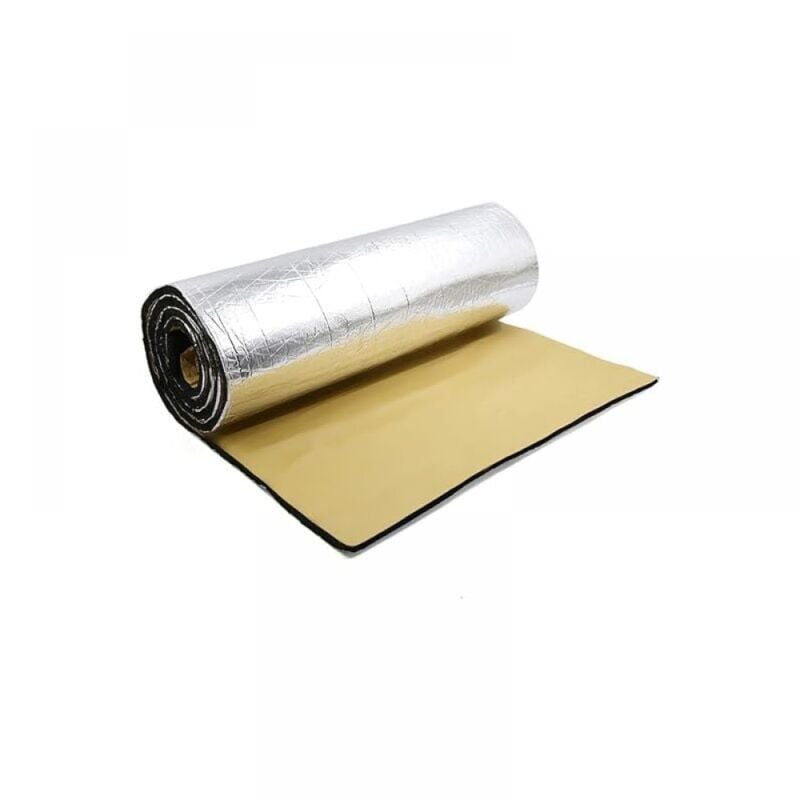 foto del prodotto tappetino fonoassorbente per auto, schiuma fonoassorbente, isolamento acustico universale impermeabile 50 cm x 200 cm x 10 mm