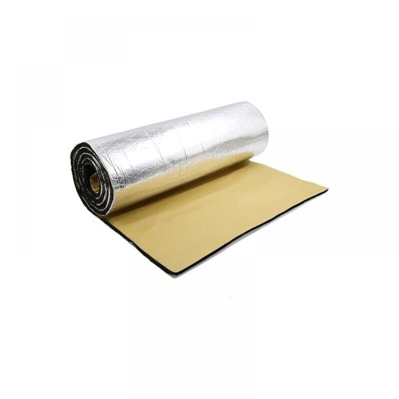 foto del prodotto tappetino fonoassorbente per auto, schiuma fonoassorbente, isolamento acustico universale impermeabile 50 cm x 200 cm x 5 mm