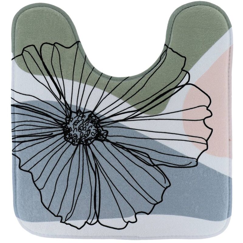 foto del prodotto tappetino igienico in microfibra stampata 45x50 cm fiori tendance
