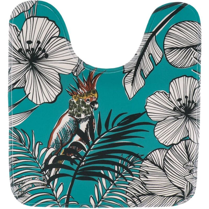 foto del prodotto tappetino igienico in microfibra stampata 45x50 cm jungle fever blu tendance