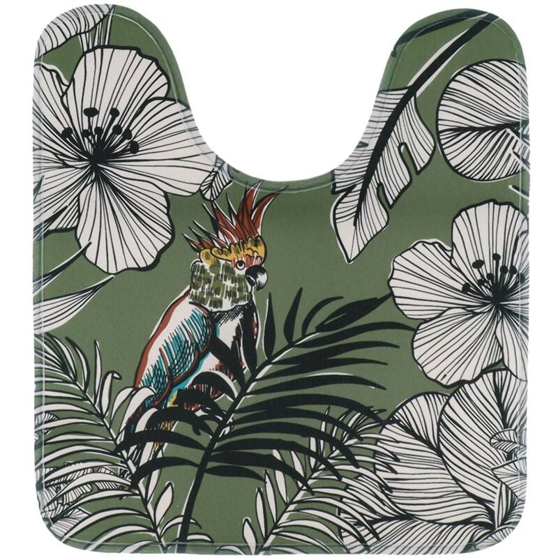 foto del prodotto tappetino igienico in microfibra stampata 45x50 cm jungle fever kaki tendance
