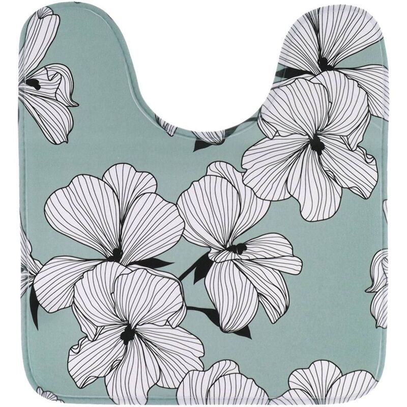 foto del prodotto tappetino igienico in microfibra stampata 45x50 cm verde ecrin tendance